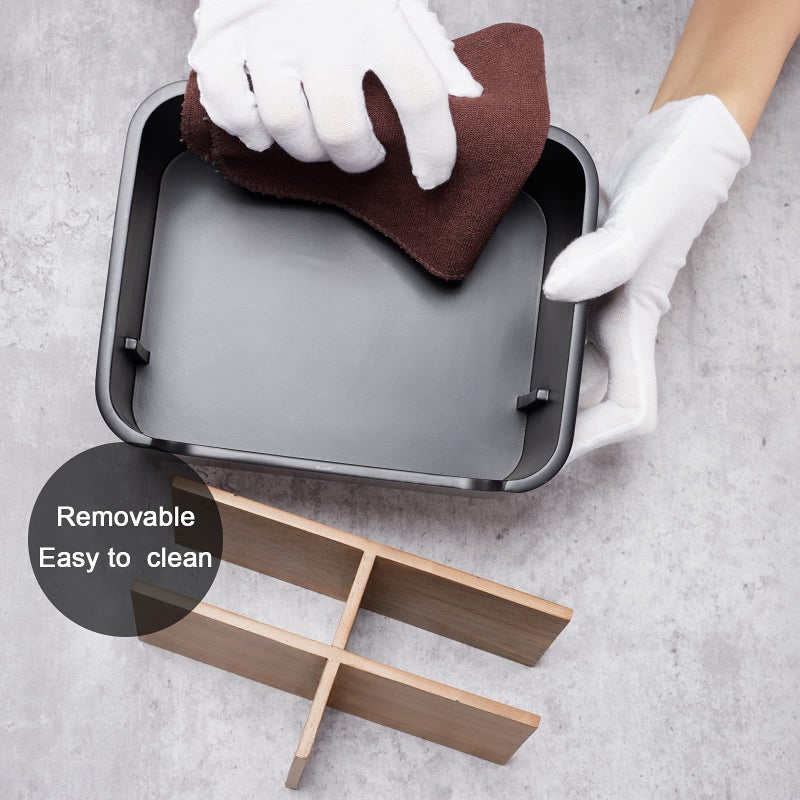 SZYRL Stylish Desk Organizer and Remote Holder in Black - Keep Your Workspace Tidy and Organized with Multi-Purpose Storage - Image 4